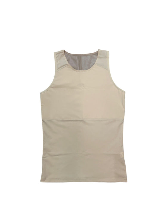 Mesh Back Long Binder Beige