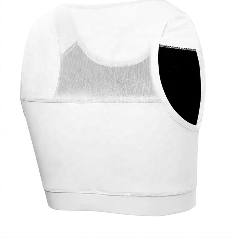 Mesh Back Comfort Band Binder White