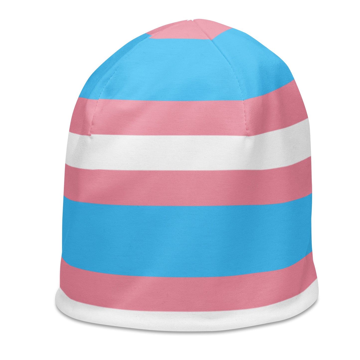 Trans Flag Print Beanie