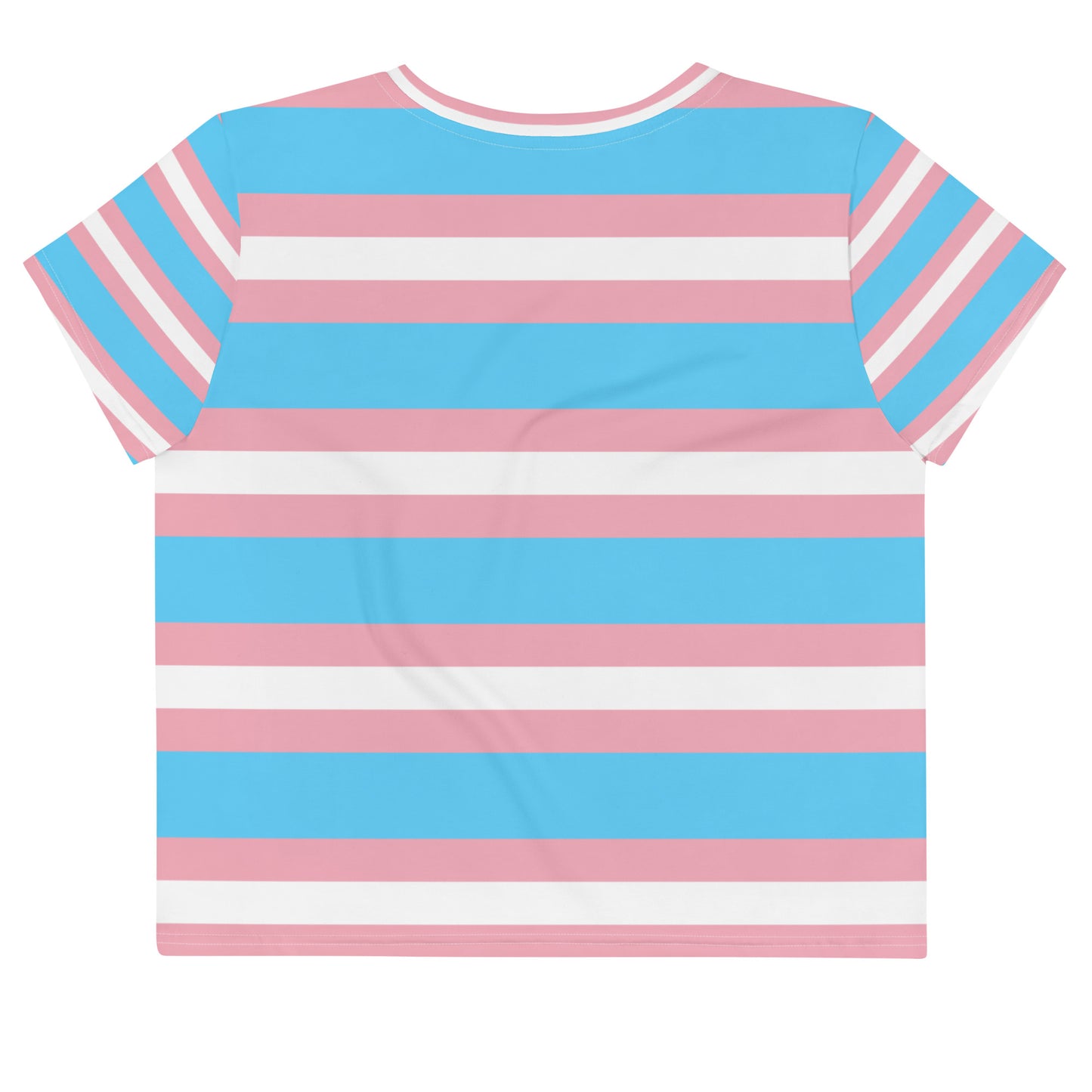 Trans Flag Crop Tee