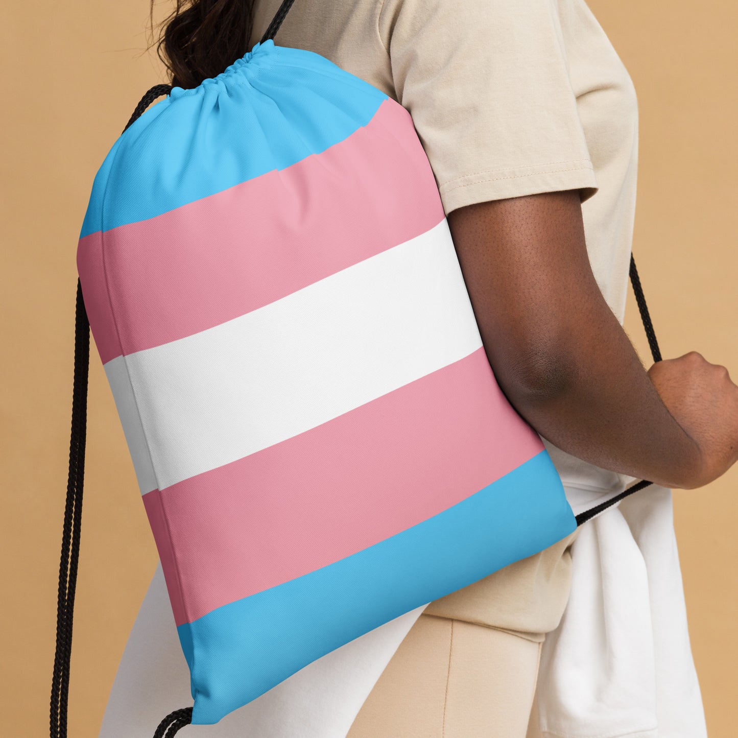 Trans Pride Drawstring bag