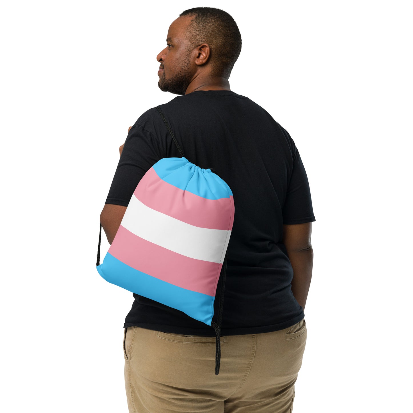 Trans Pride Drawstring bag