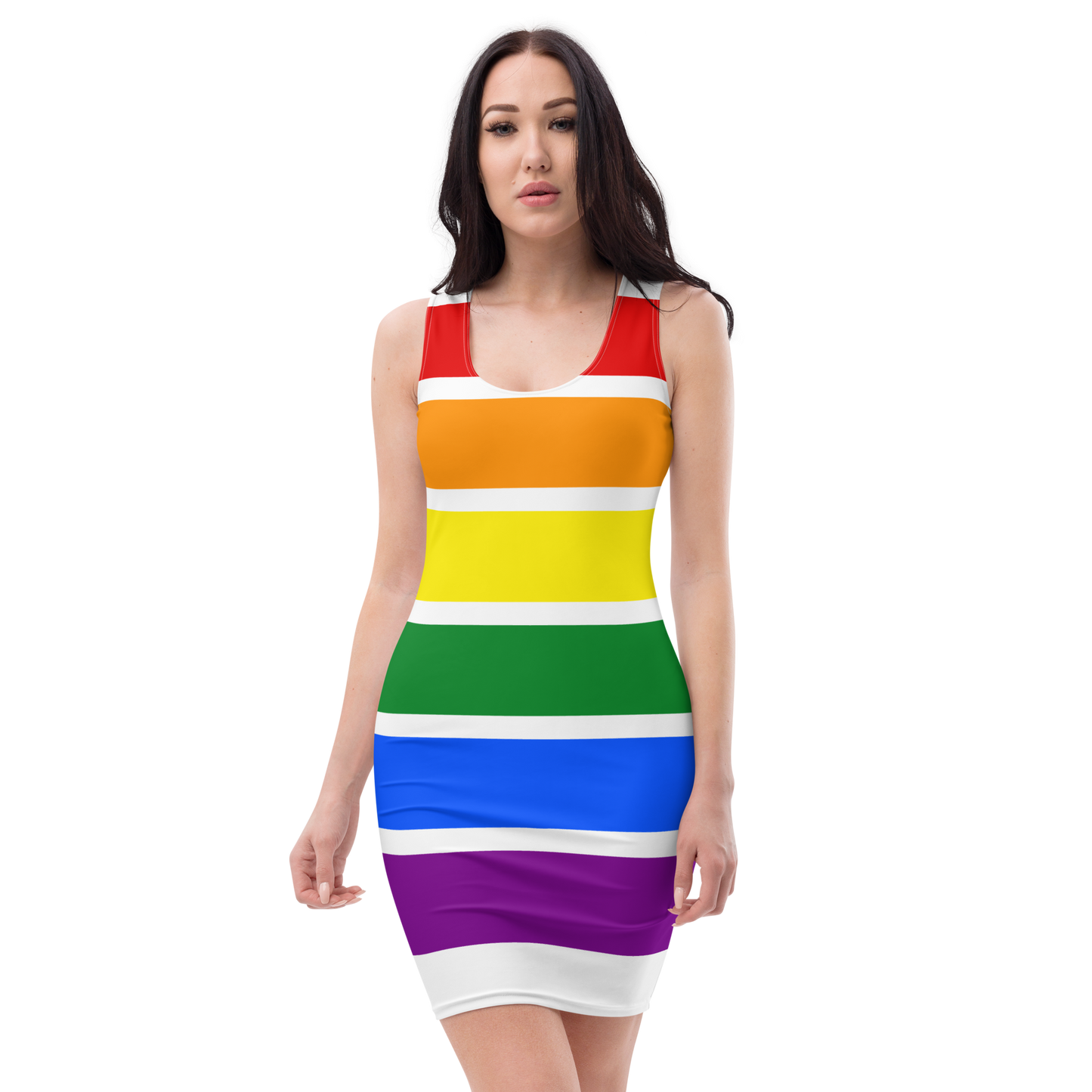 White Rainbow Dress