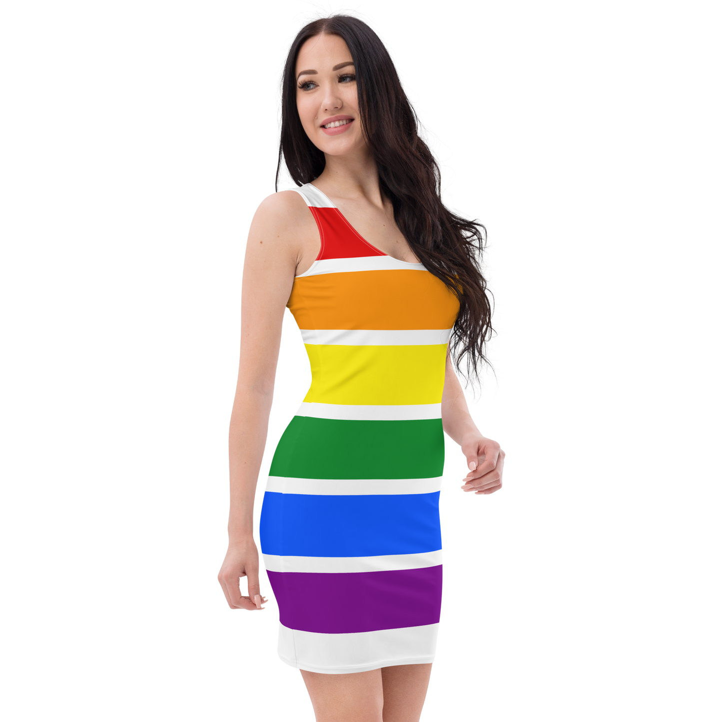 White Rainbow Dress