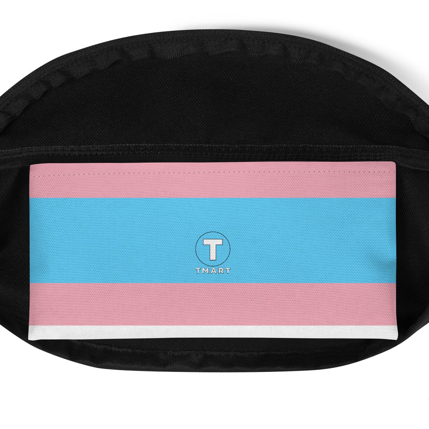 Trans Flag Print Fanny Pack