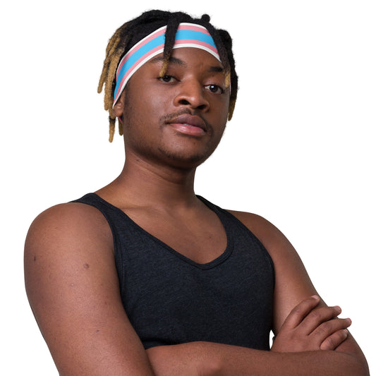 Trans Flag Headband