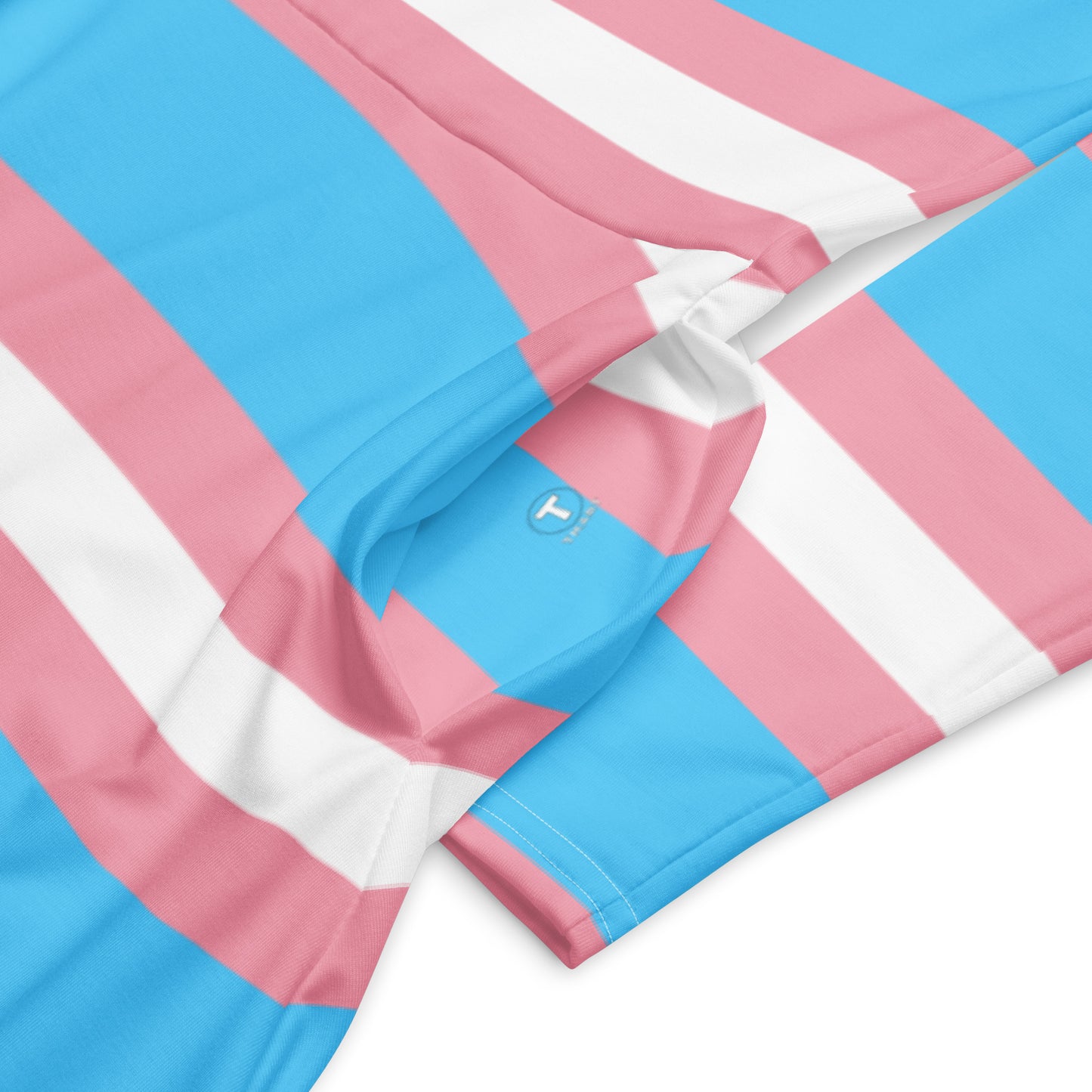 Trans Flag long sleeve midi dress