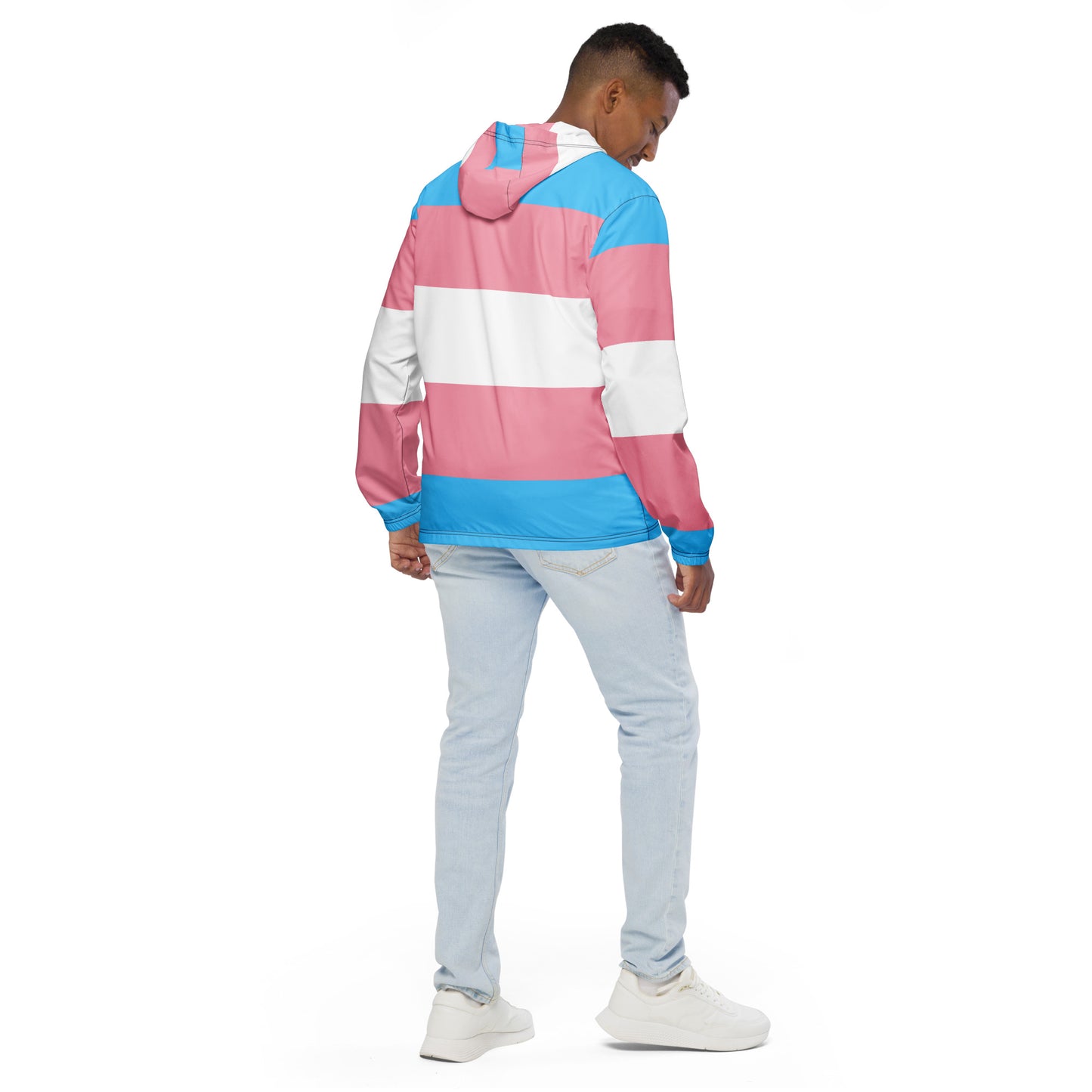 Trans Flag Men’s windbreaker