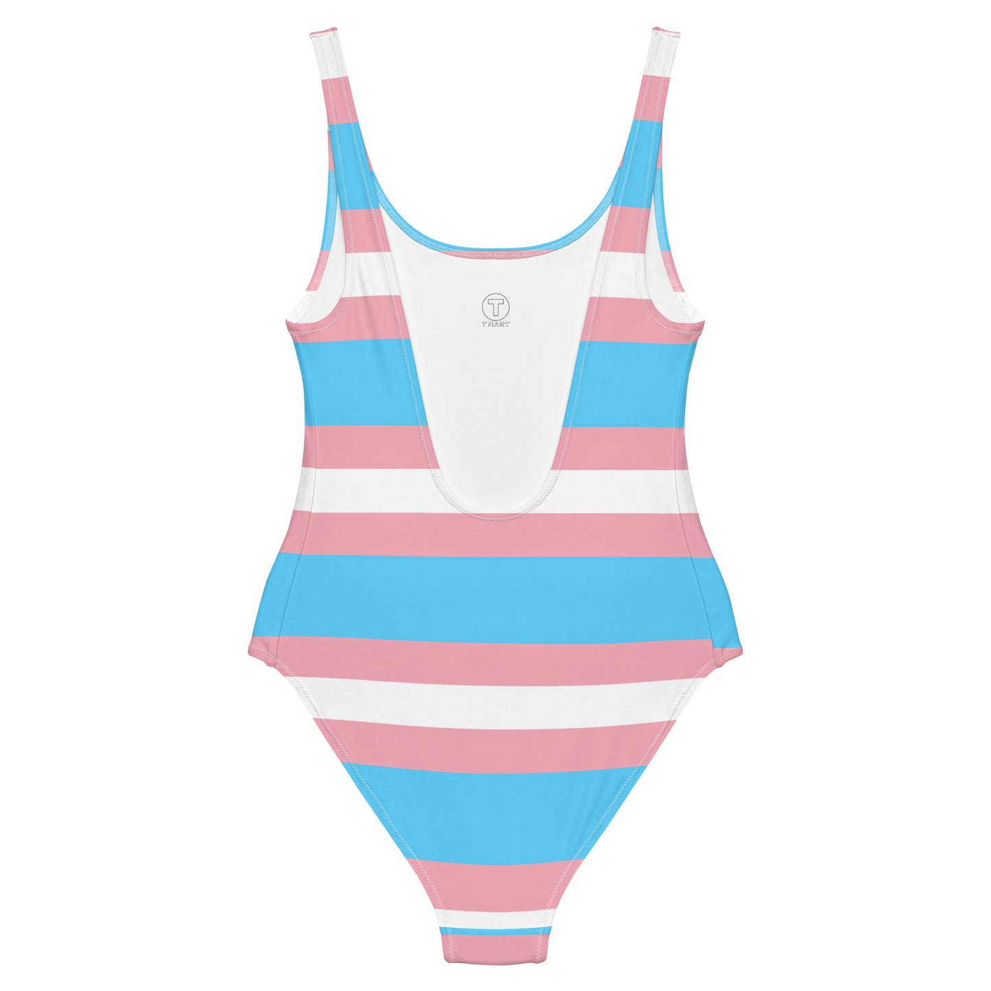 Trans Flag One-Piece Swimsuit