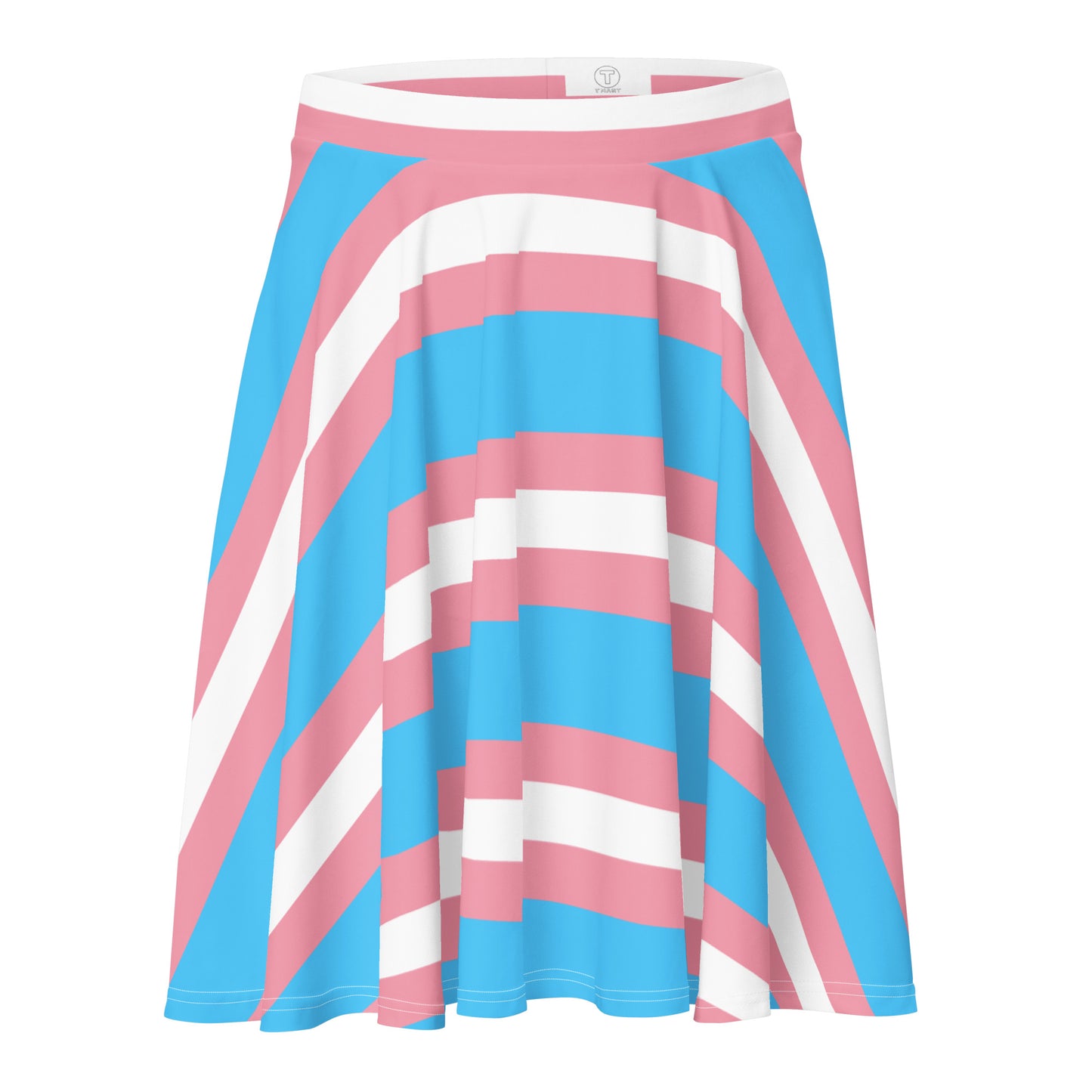 Trans Flag Skater Skirt