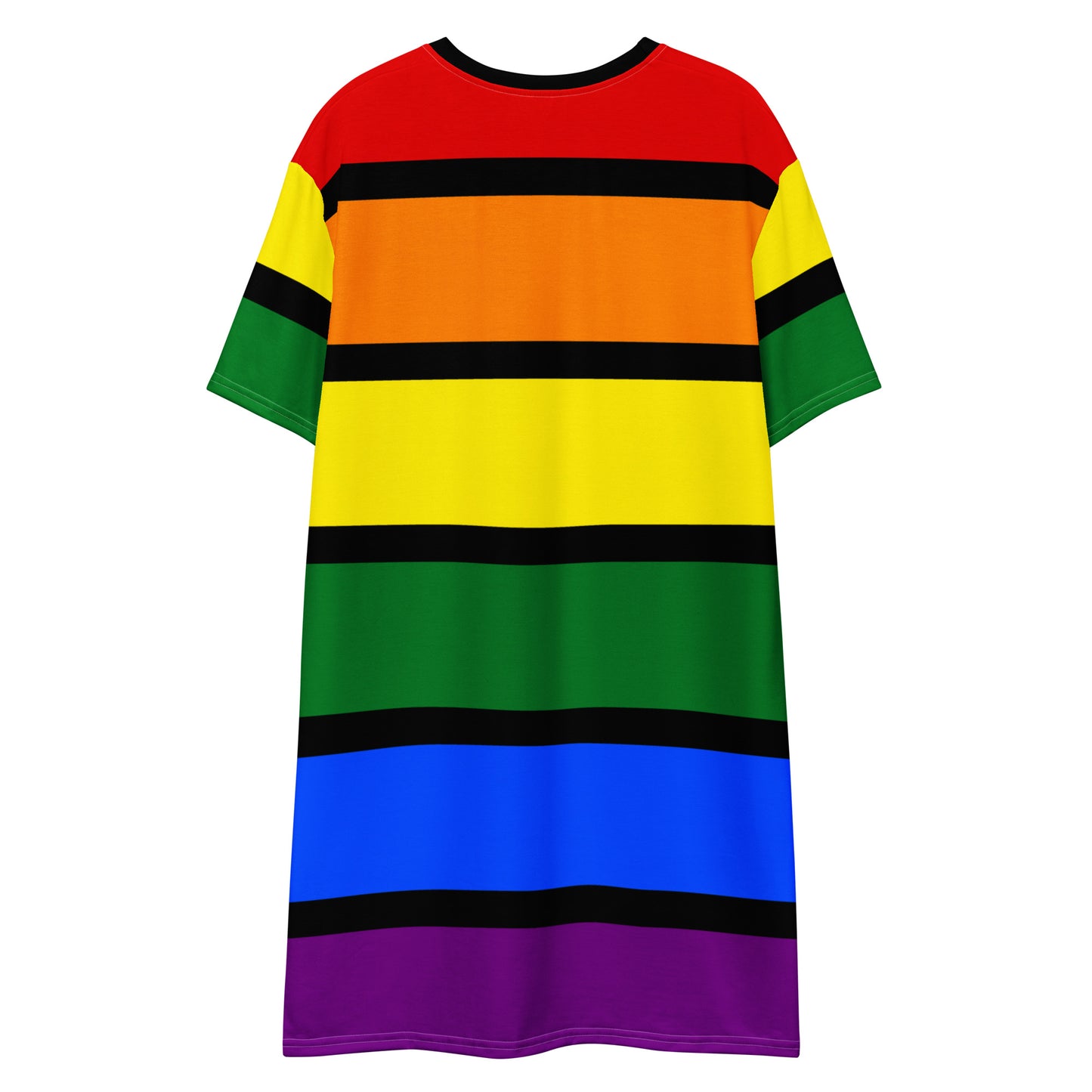 Black Rainbow T-shirt dress