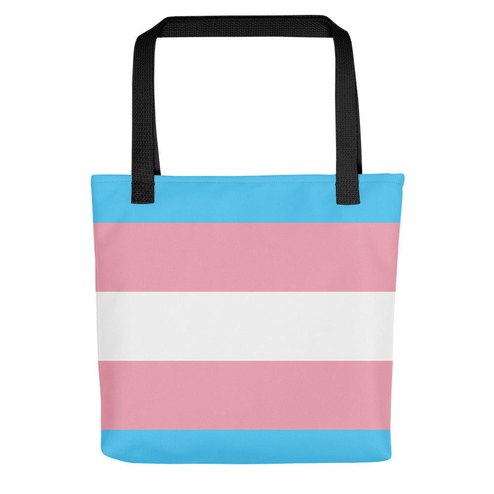 Trans Flag Tote bag