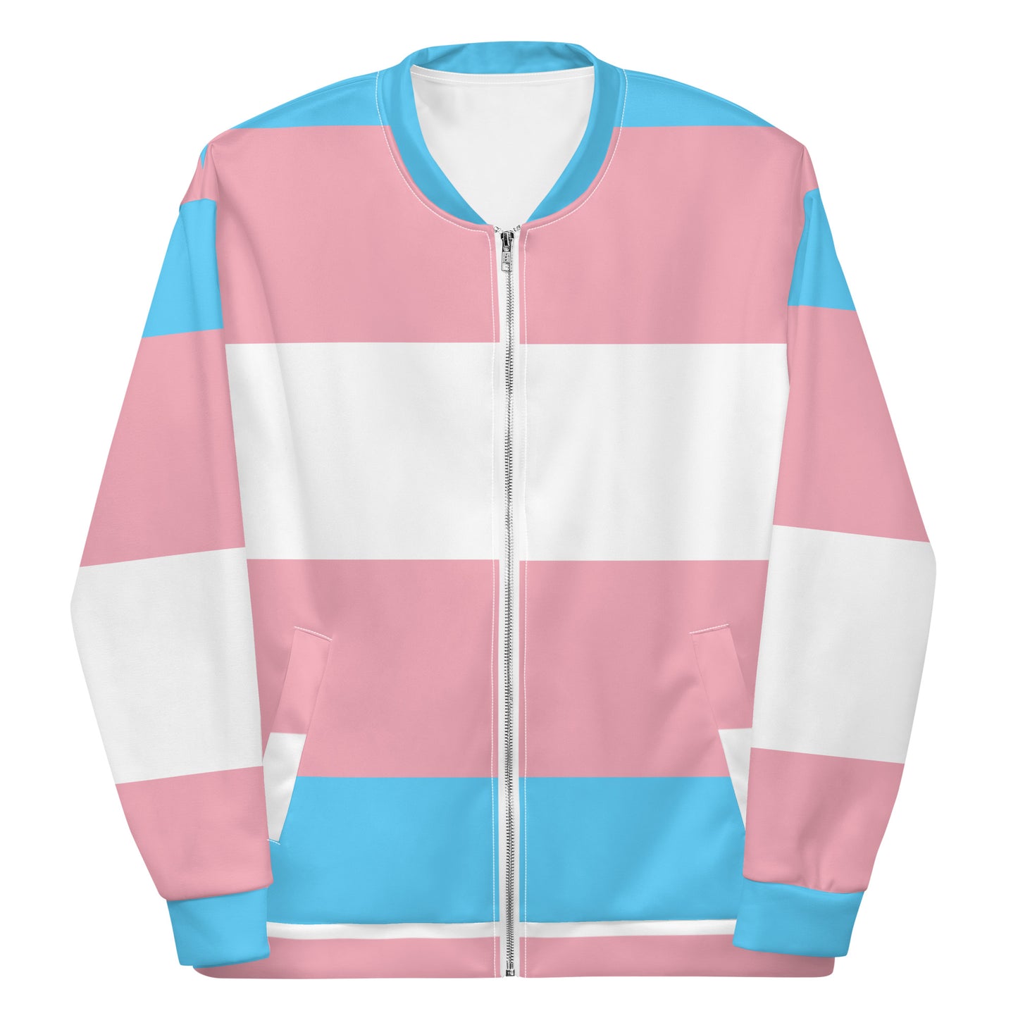 Trans Flag Unisex Bomber Jacket