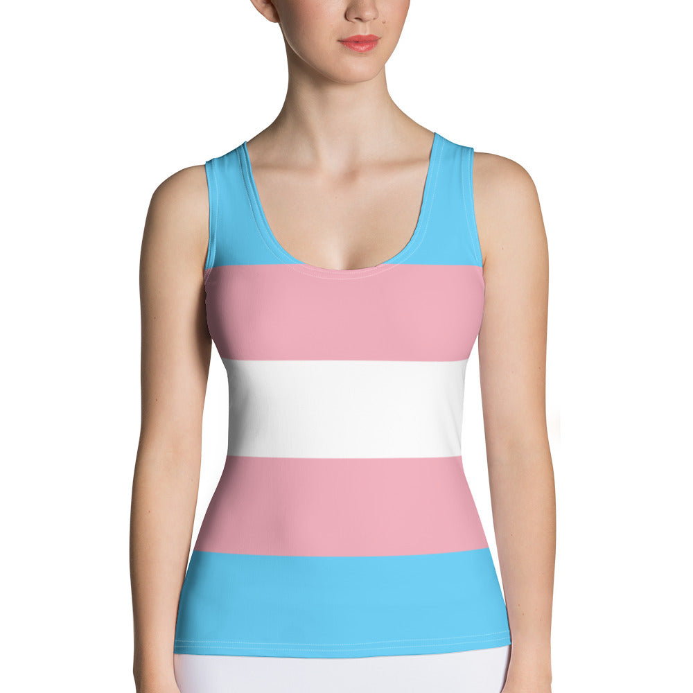 Trans Flag Tank Top