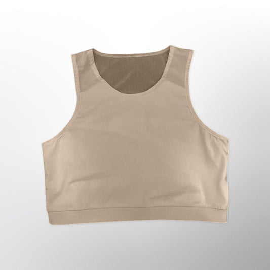 Mesh Back Comfort Band Binder Beige