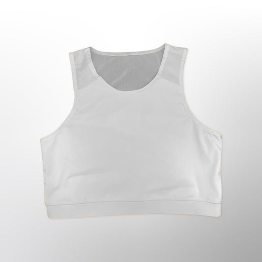 Mesh Back Comfort Band Binder White