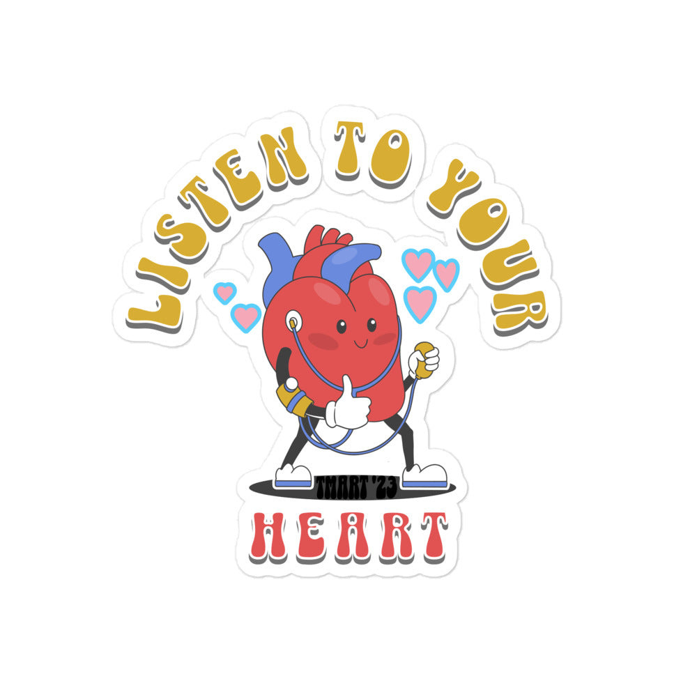 Listen To Your Heart Sticker