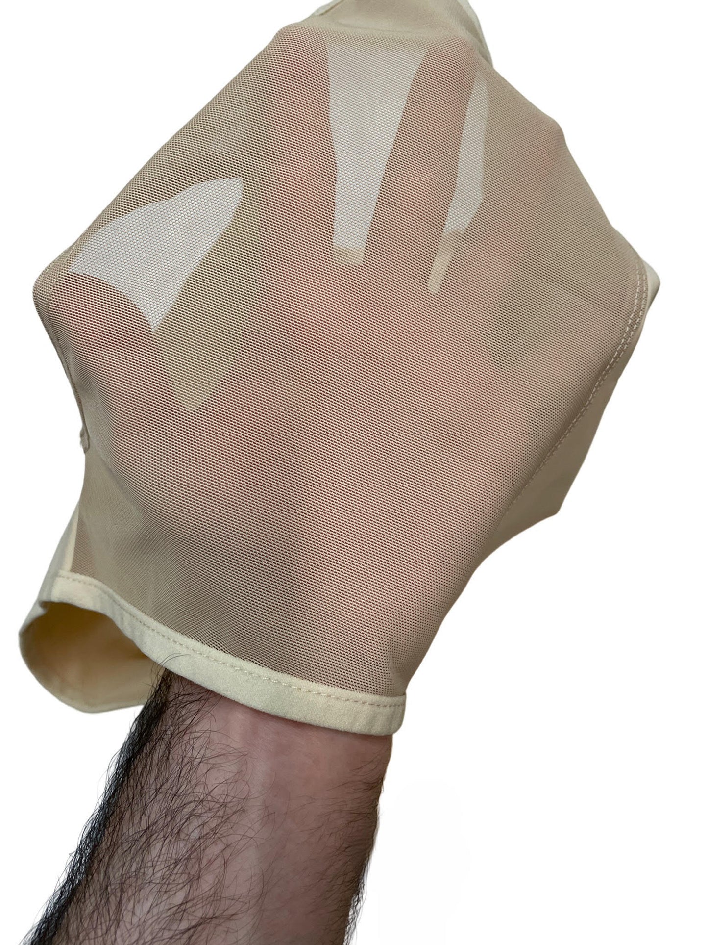 Mesh Back Long Binder Beige