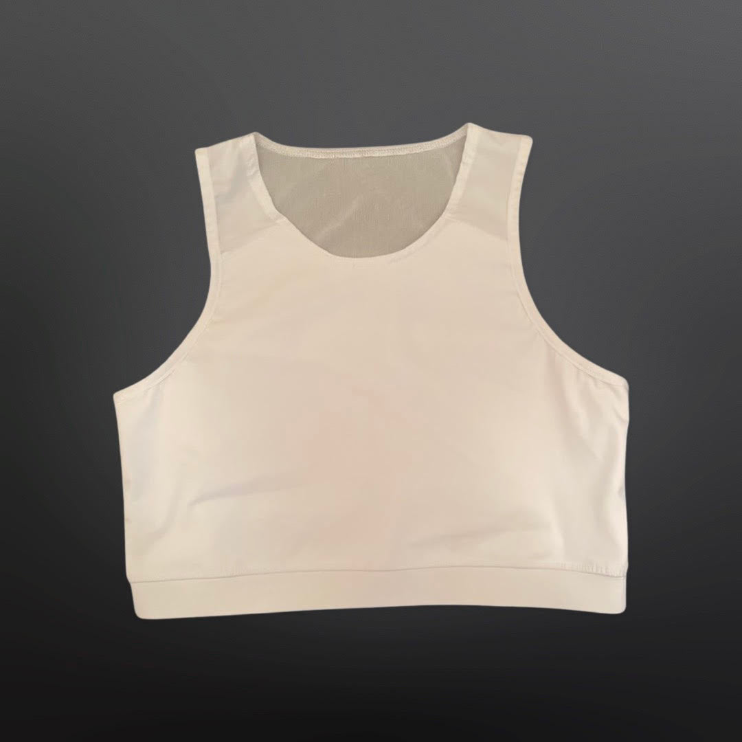 Mesh Back Comfort Band Binder White