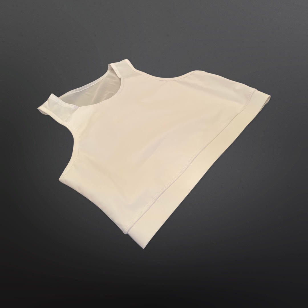 Mesh Back Comfort Band Binder White