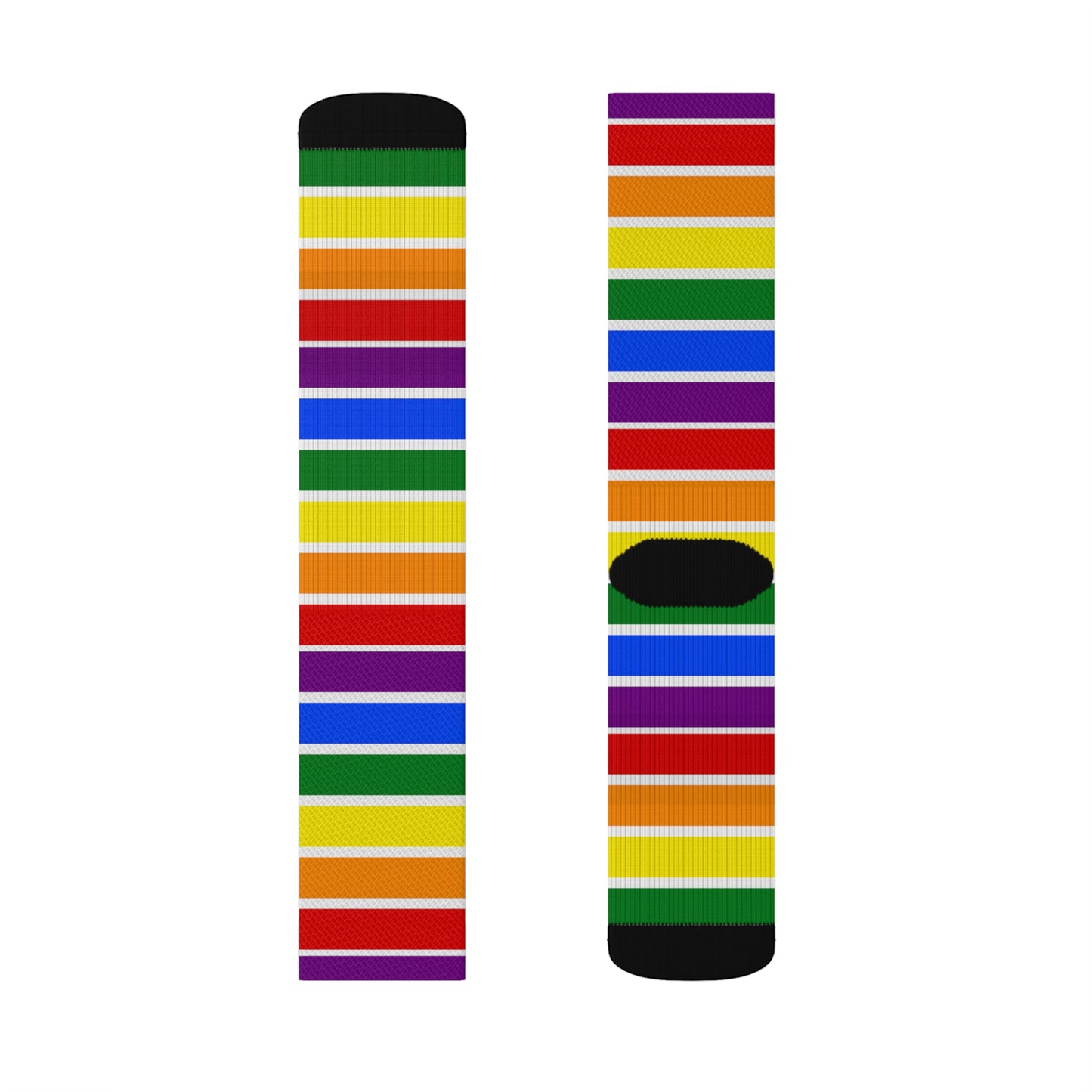 White All Over Rainbow Socks