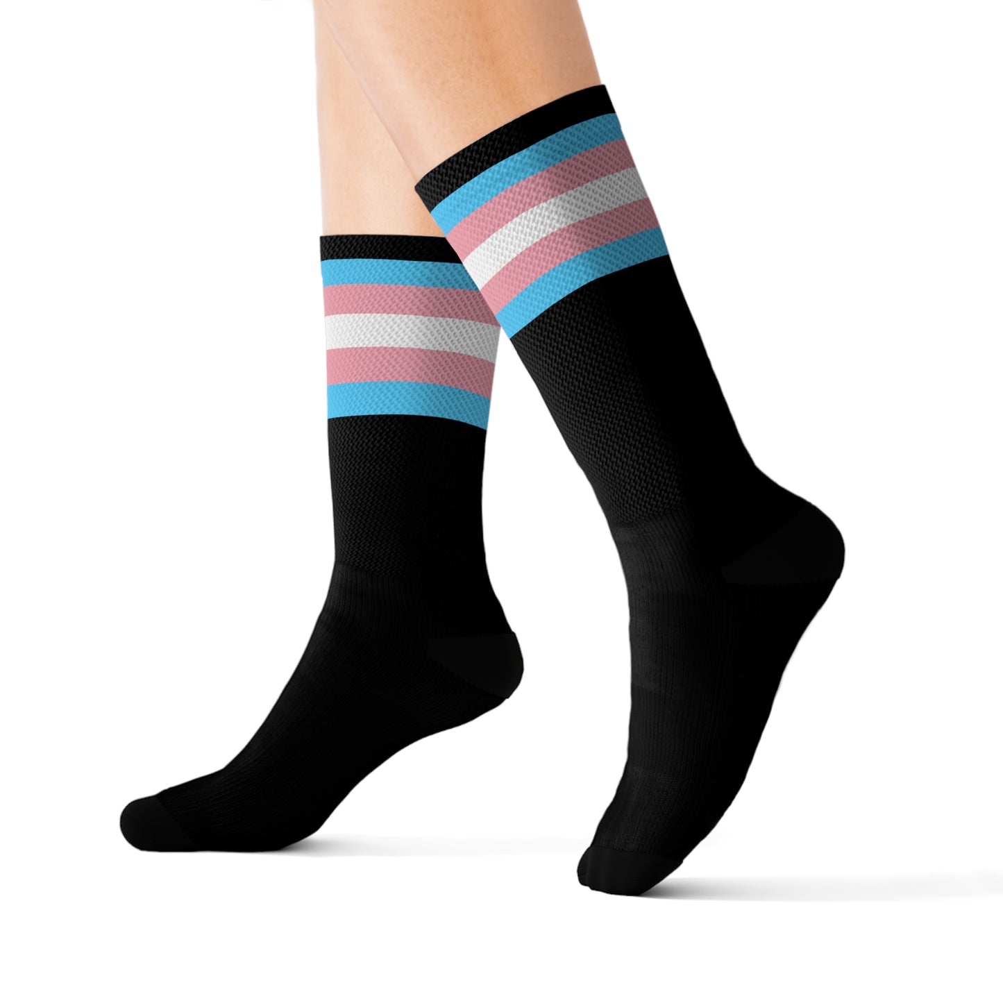 Black Trans Pride Socks