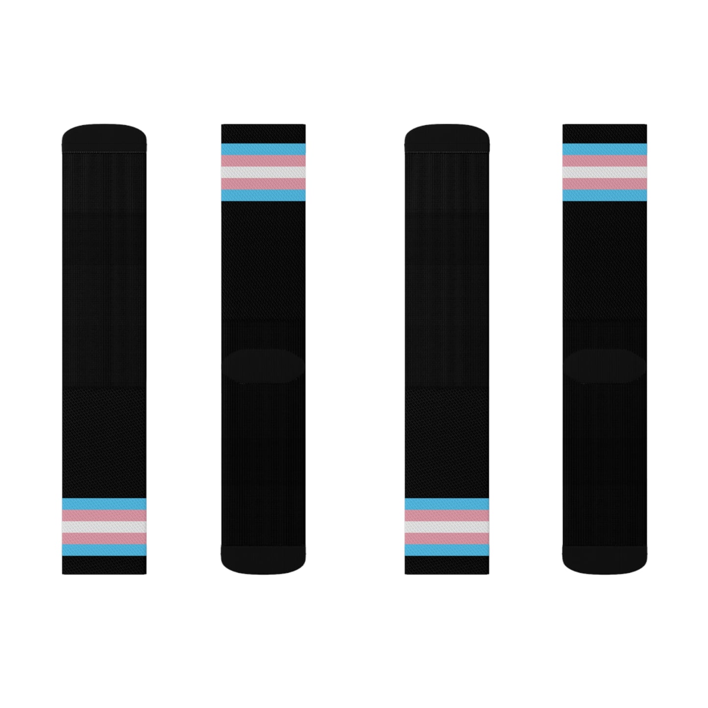 Black Trans Pride Socks