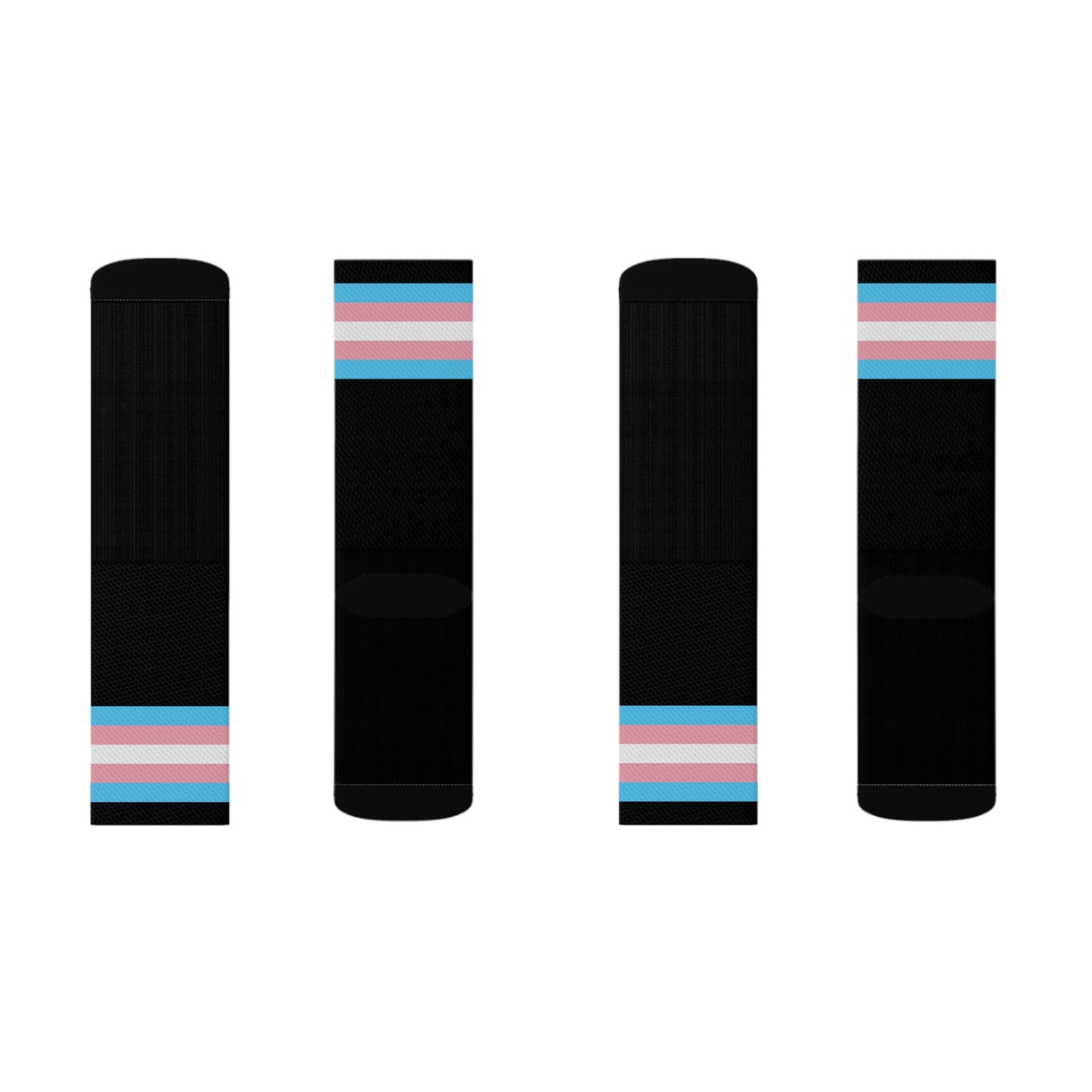 Black Trans Pride Socks