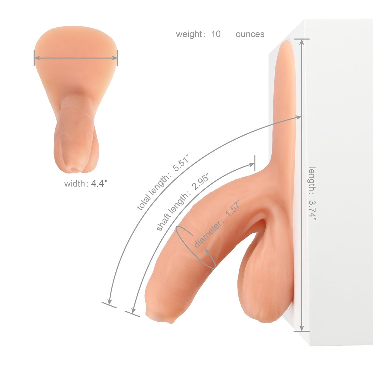 AXOLOM Monsieur Wiggle Super Soft Packer Gear ( Uncut version )