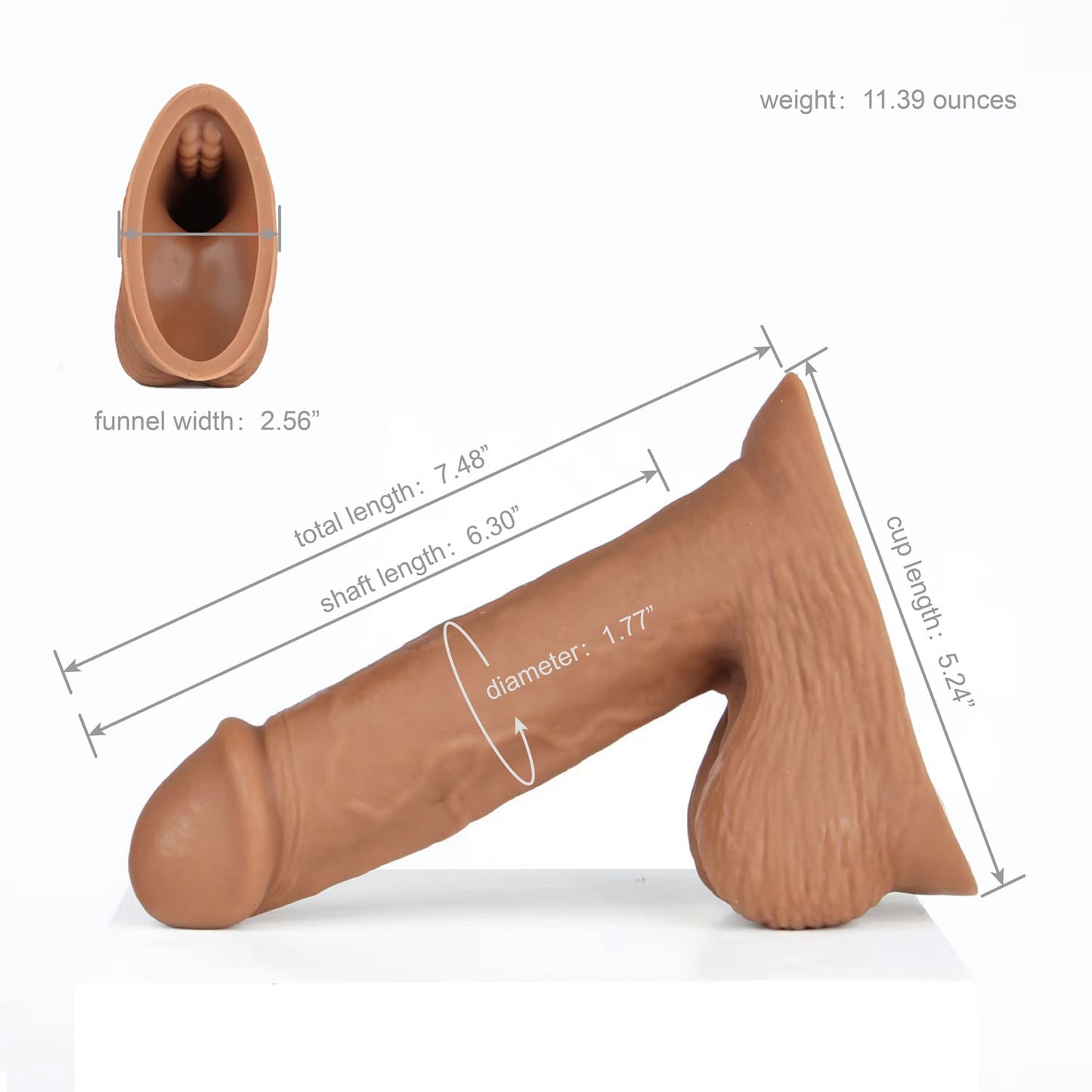 AXOLOM Zeus 3 In 1 Stand To Pee STP Packer ( 6.3" Shaft )