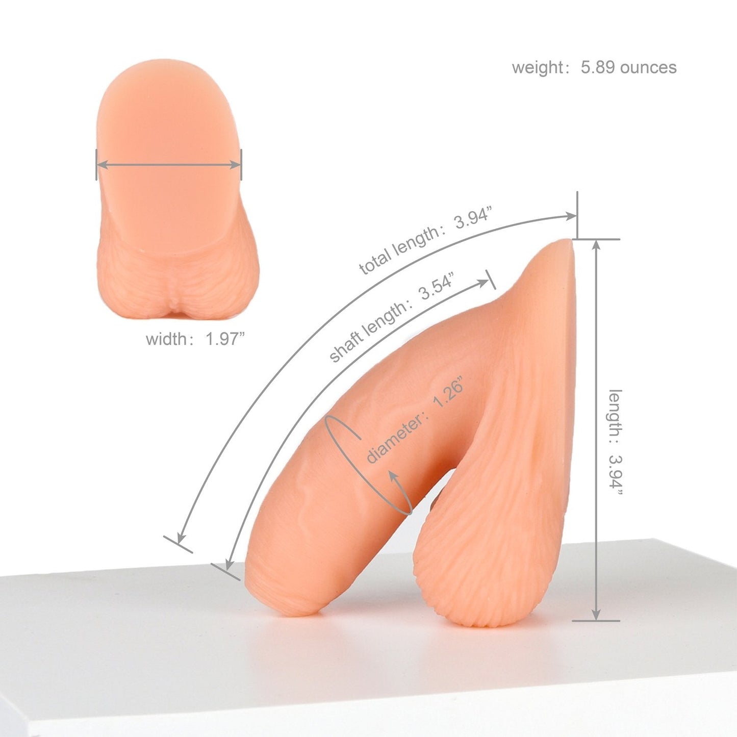 AXOLOM Au Naturel Soft Silicone FTM Packer