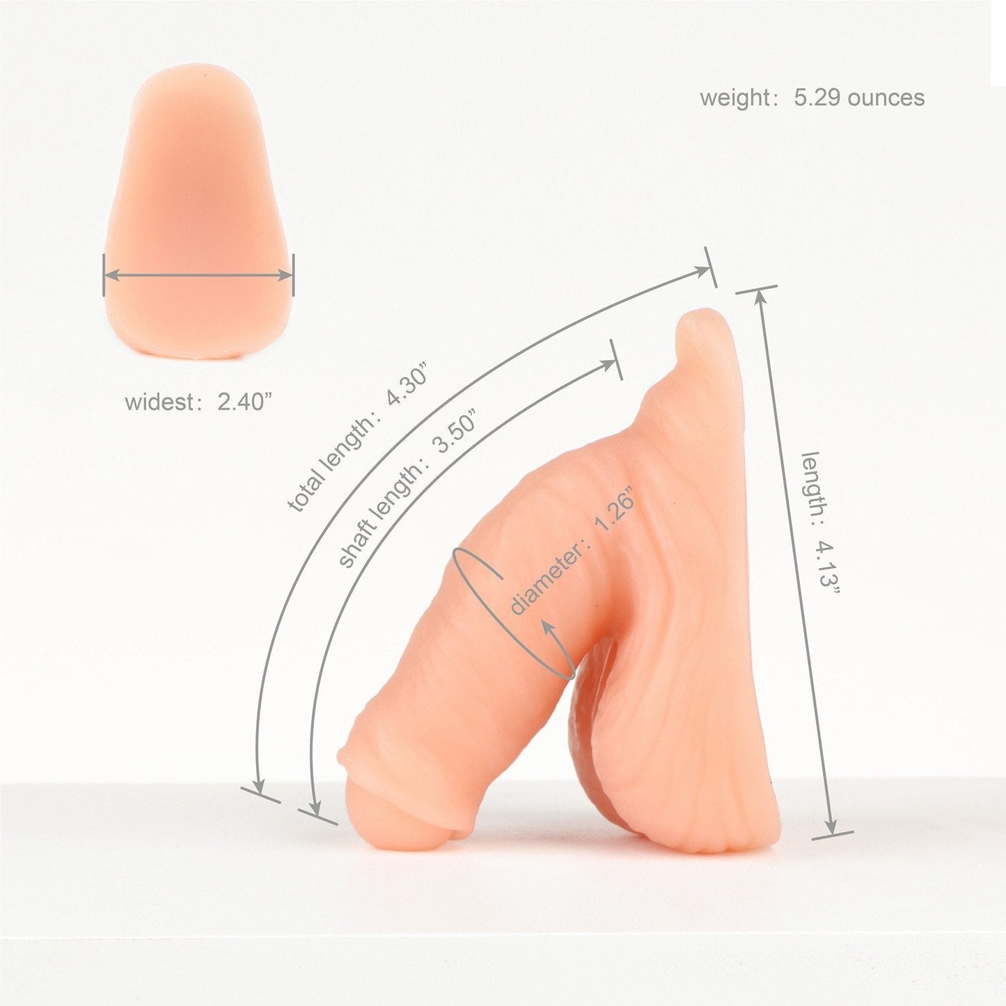 AXOLOM Fusion Mini Compact Uncircumcised Silicone Packer