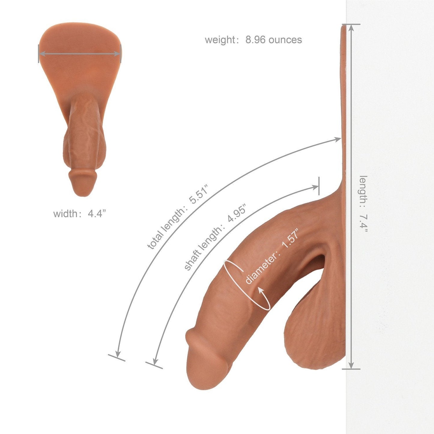 AXOLOM Monsieur Wiggle Soft FTM Packer Cut Version