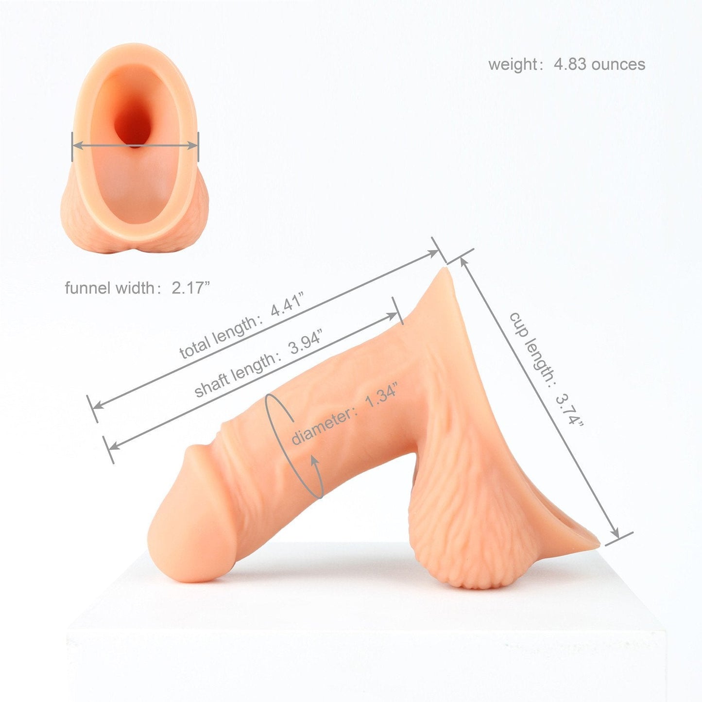 AXOLOM The Prince Compact Silicone STP Packer (Cut Version)