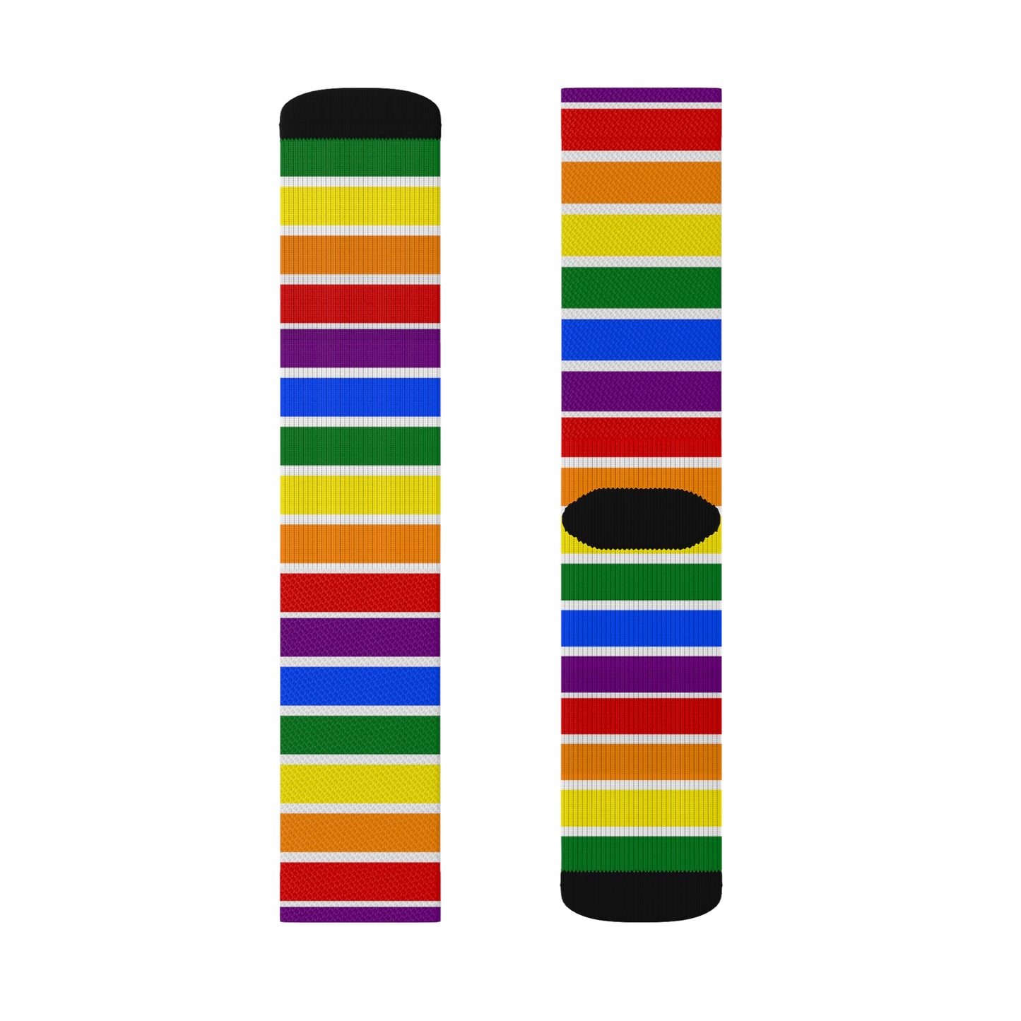 White All Over Rainbow Socks
