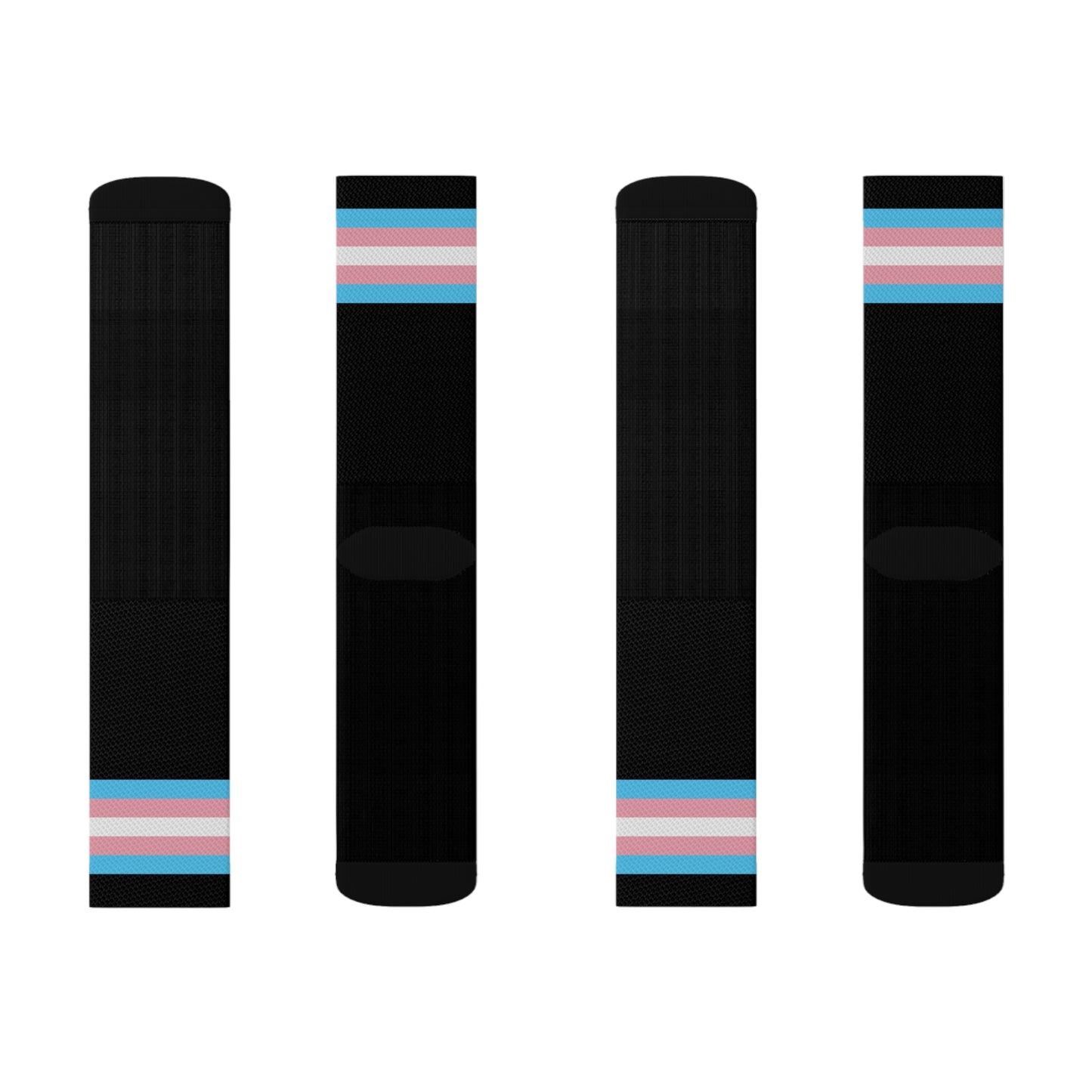 Black Trans Pride Socks