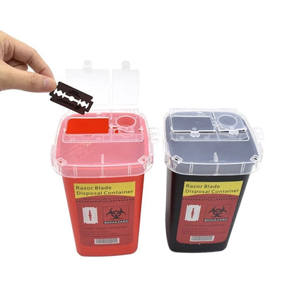 Mini Sharps and Razor Blade Disposal Container