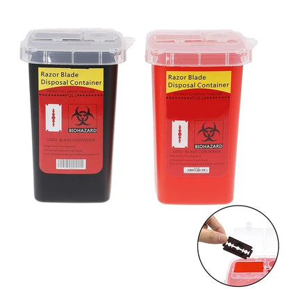 Mini Sharps and Razor Blade Disposal Container