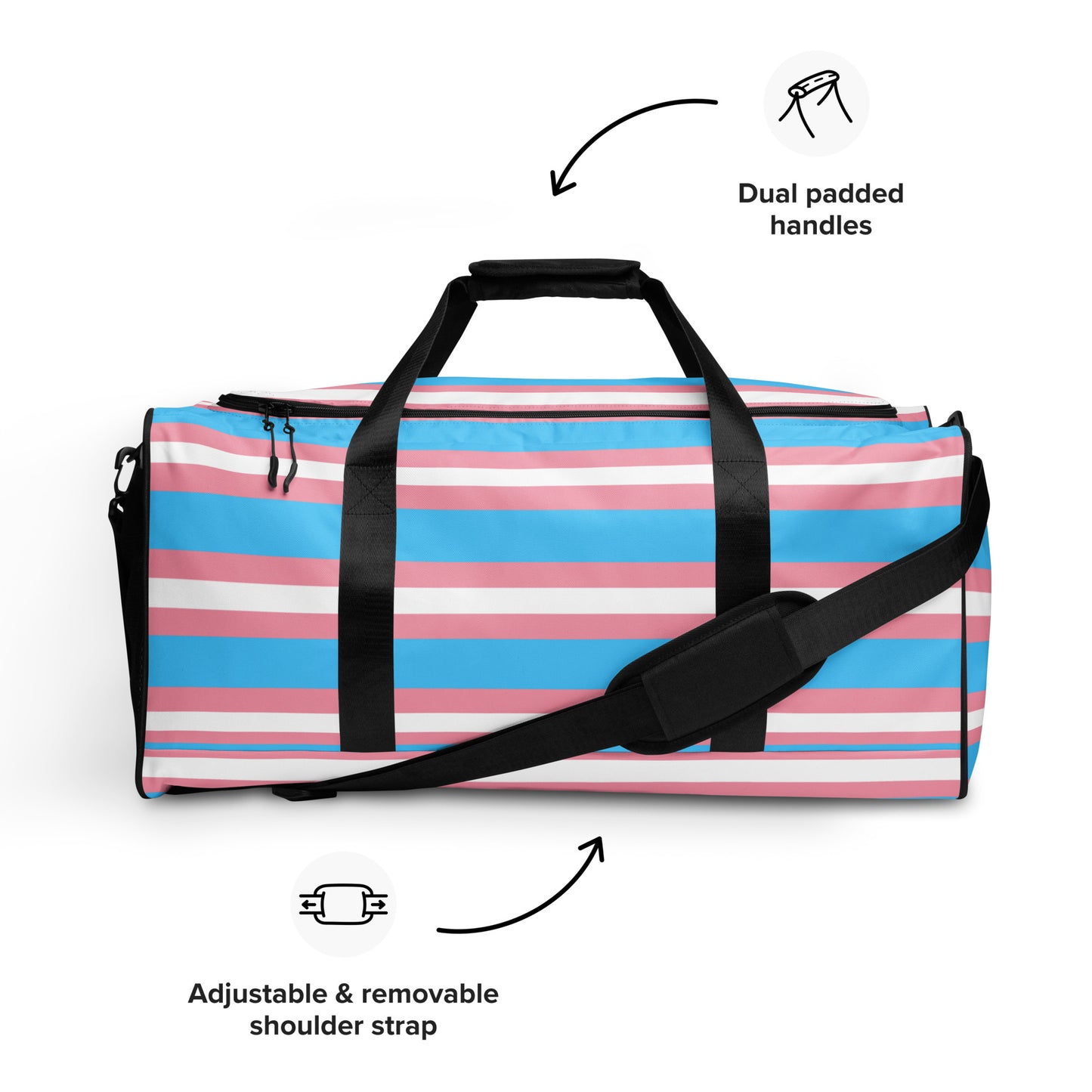 Trans Flag Duffle bag