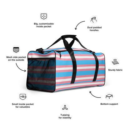 Trans Flag Duffle bag