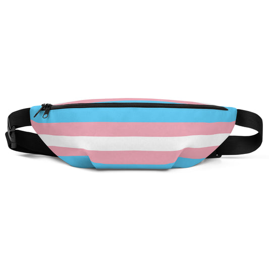 Trans Flag Print Fanny Pack