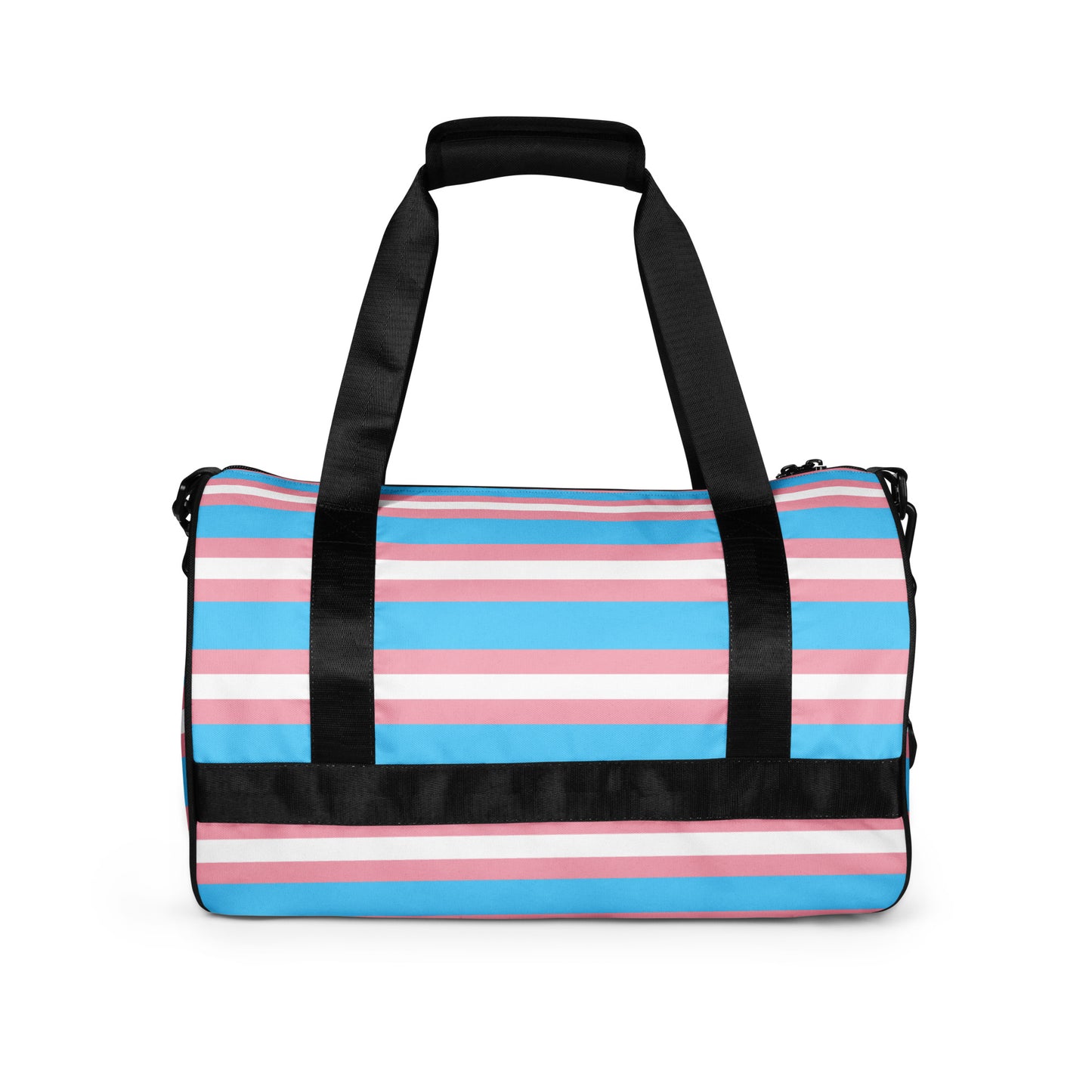 Trans Flag print gym bag