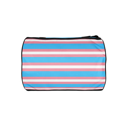 Trans Flag print gym bag