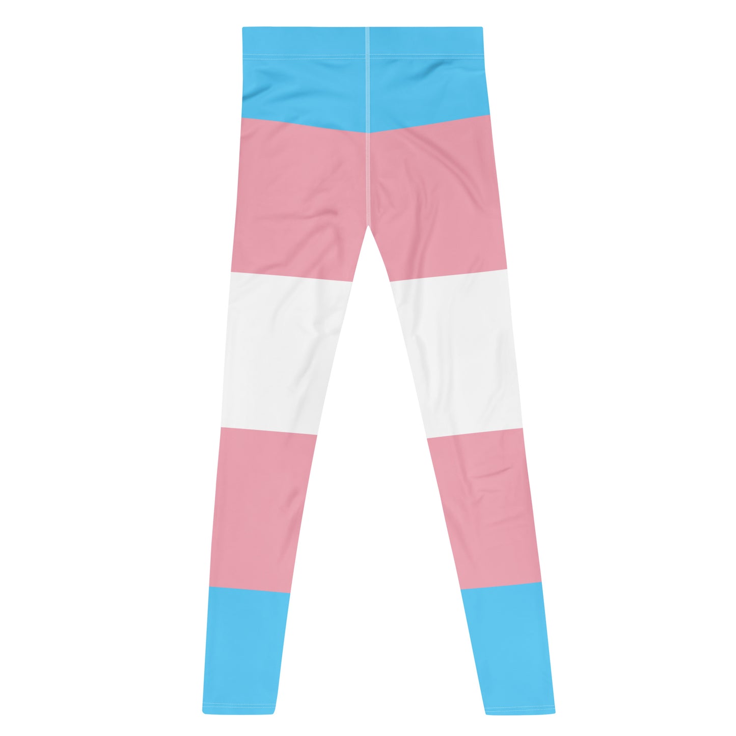 Trans Flag Print Men's Leggings