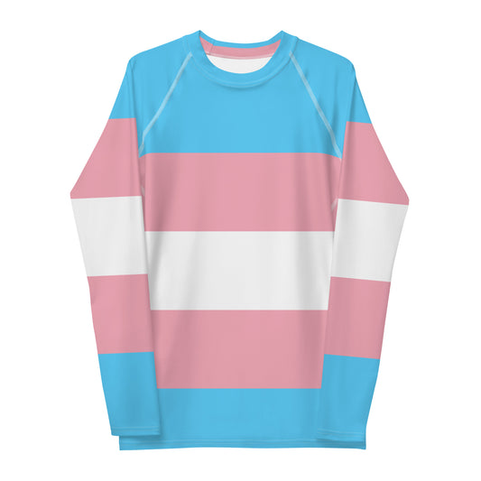 Trans Flag Men's Rash Guard