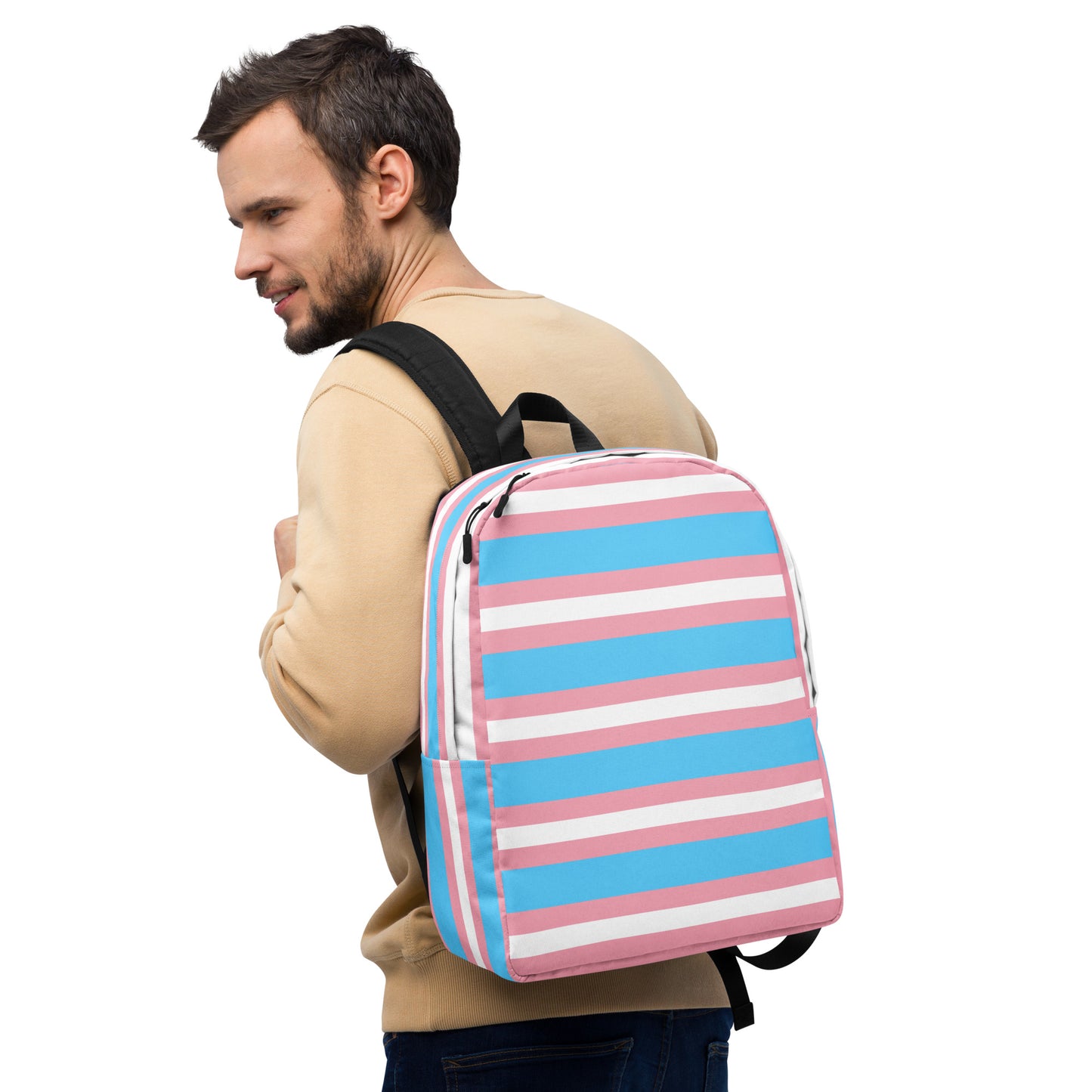 Trans Flag Minimalist Backpack