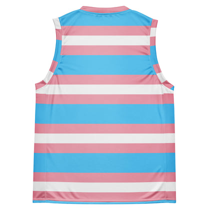 Trans Pride basketball jersey