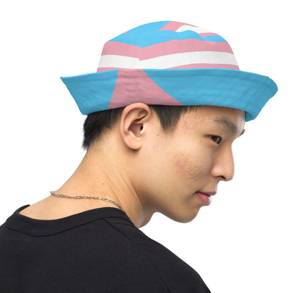 Reversible Trans Pride bucket hat