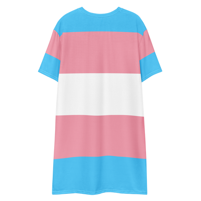 Trans Flag T-shirt dress