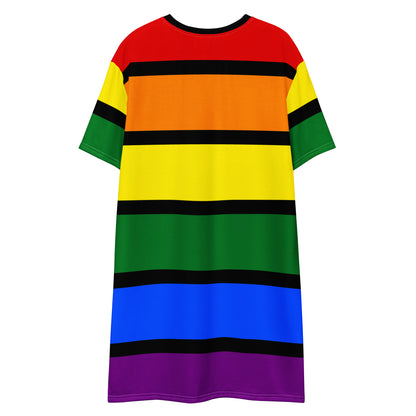 Black Rainbow T-shirt dress